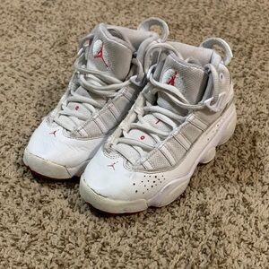 Jordan Kids Sneakers in White and Red